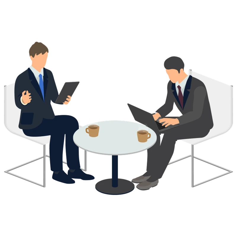 商談をするサラリーマン